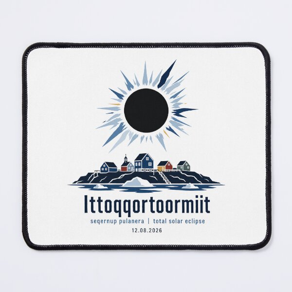 Item preview, Greenland Total Solar Eclipse 2026 Ittoqqortoormiit Art designed and sold by Beyond Destinations.