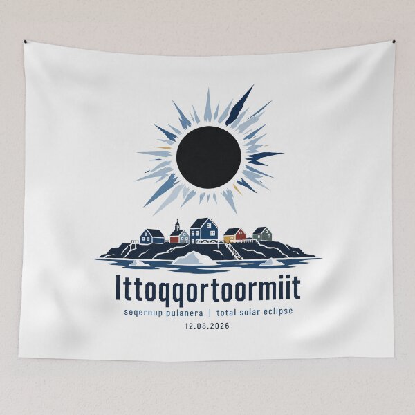 Item preview, Greenland Total Solar Eclipse 2026 Ittoqqortoormiit Art designed and sold by Beyond Destinations.