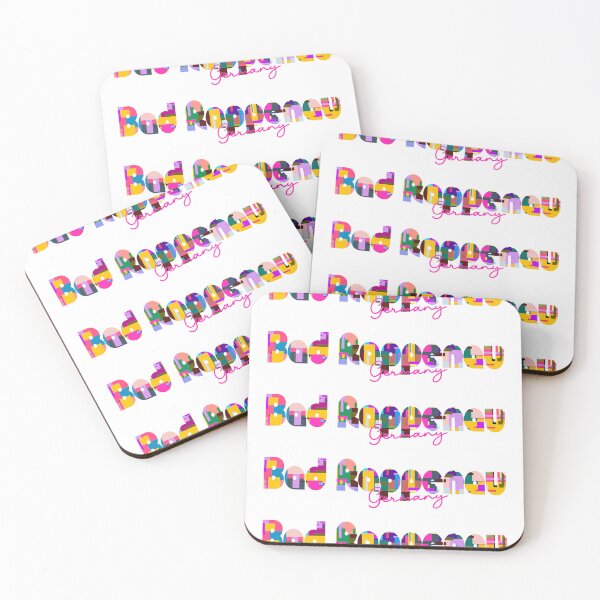 Item preview, Bad Rappenau, Germany, Vibrant Abstract City Typography Art designed and sold by Wanderful-roads.