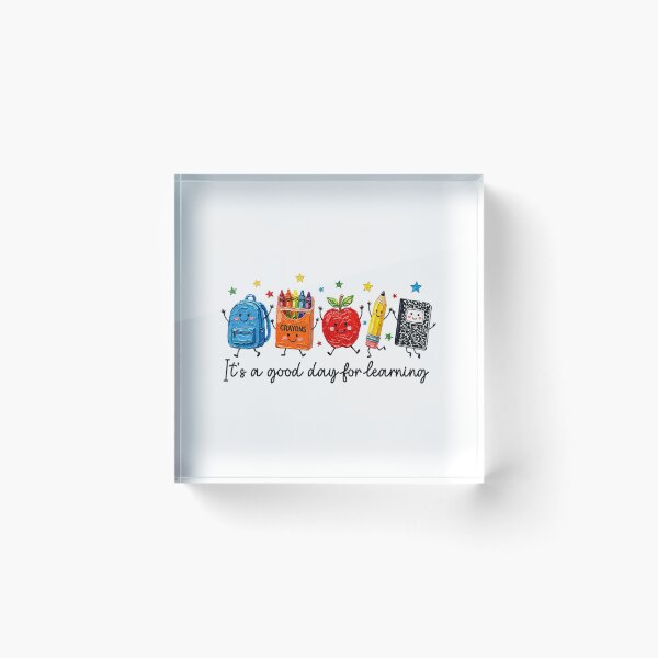 Item preview, It's a Good Day for Learning Cute School Supplies designed and sold by jackelmbradyt.