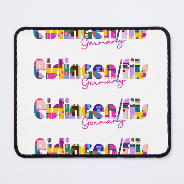 Item preview, Eislingen/Fils, Germany, Vibrant Abstract City Typography Art designed and sold by Wanderful-roads.