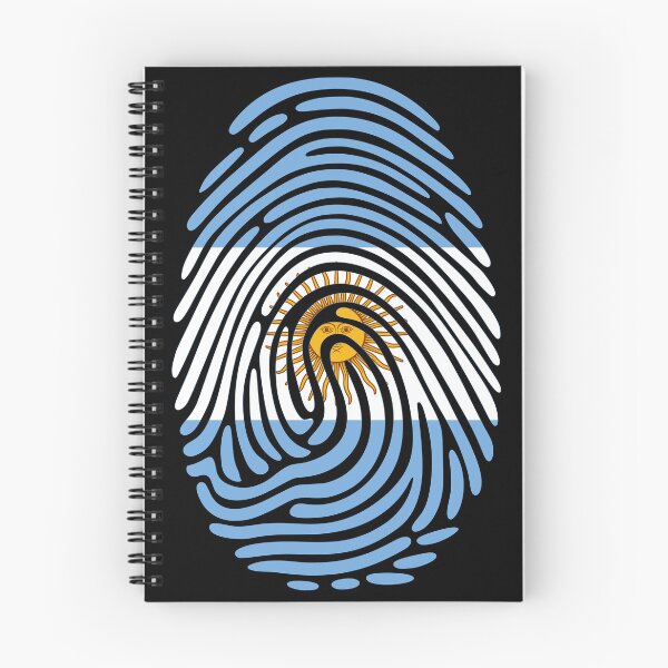 Item preview, Argentina Flag Fingerprint Identity | Argentine DNA Heritage Graphic designed and sold by NTGUILTY.