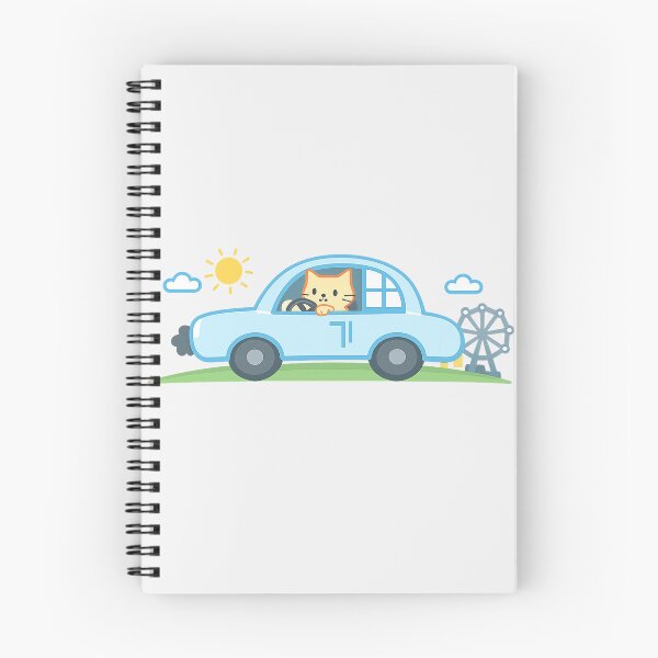 Item preview, Cute Cat Driving Car Doodle designed and sold by Stick It Wear It.