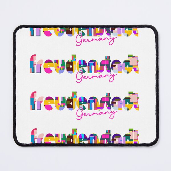 Item preview, Freudenstadt, Germany, Vibrant Abstract City Typography Art designed and sold by Wanderful-roads.