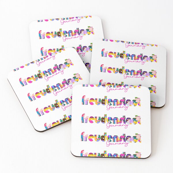 Item preview, Freudenstadt, Germany, Vibrant Abstract City Typography Art designed and sold by Wanderful-roads.