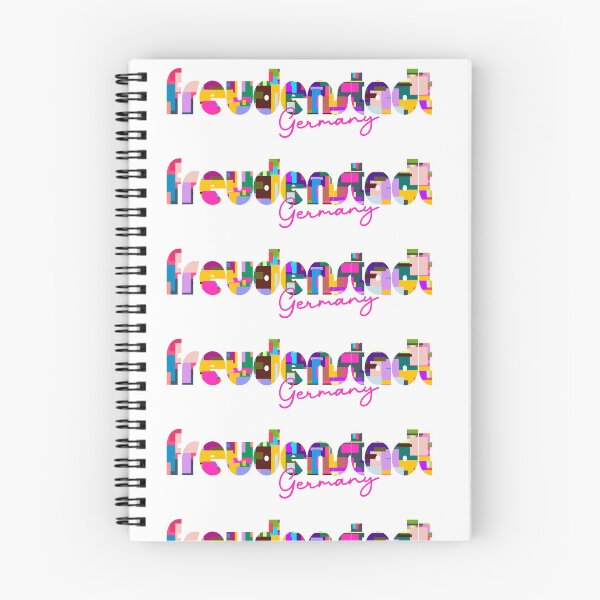 Item preview, Freudenstadt, Germany, Vibrant Abstract City Typography Art designed and sold by Wanderful-roads.
