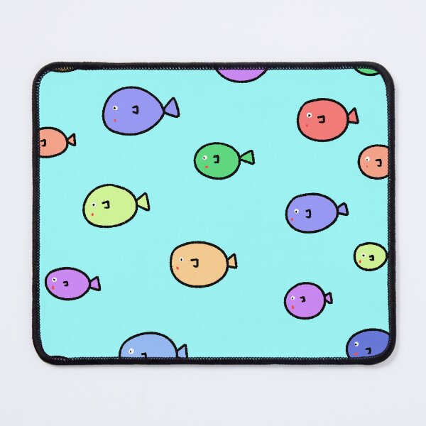 Item preview, Cute Colorful Hand-Drawn Fish Pattern designed and sold by ubborn.