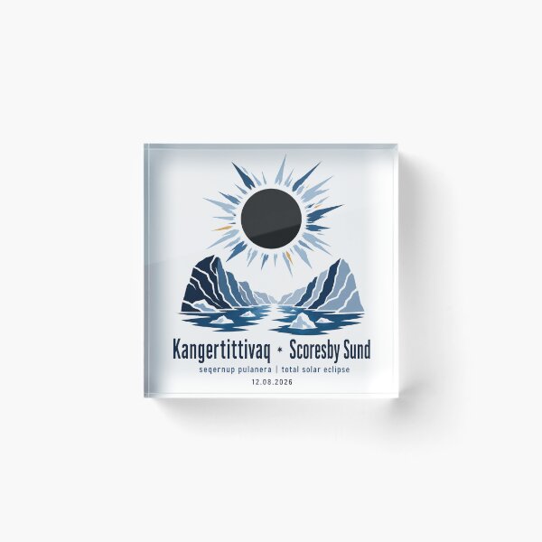 Item preview, Greenland Total Solar Eclipse 2026 Scoresby Sund designed and sold by Beyond Destinations.