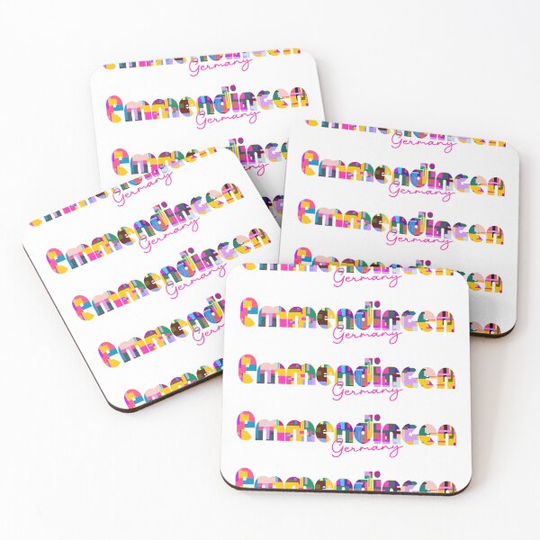 Item preview, Emmendingen, Germany, Vibrant Abstract City Typography Art designed and sold by Wanderful-roads.