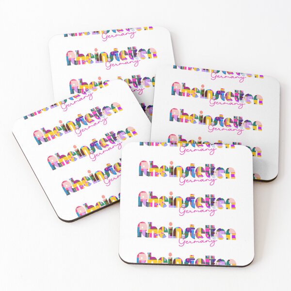 Item preview, Rheinstetten, Germany, Vibrant Abstract City Typography Art designed and sold by Wanderful-roads.