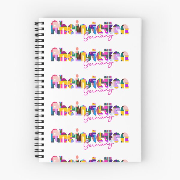 Item preview, Rheinstetten, Germany, Vibrant Abstract City Typography Art designed and sold by Wanderful-roads.