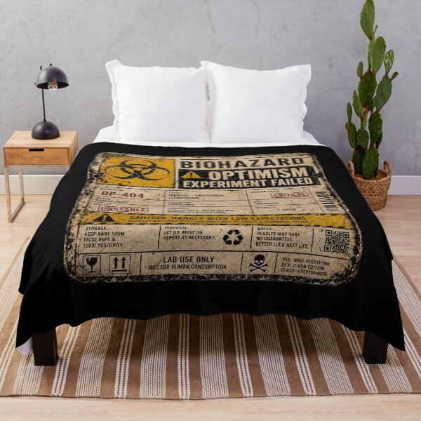 Item preview, SIGNS - Warning Biohazard Optimism Experiment Failed designed and sold by MetusArt.