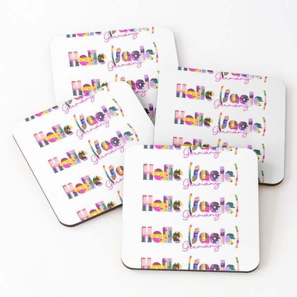 Item preview, Halle (Saale), Germany, Vibrant Abstract City Typography Art designed and sold by Wanderful-roads.