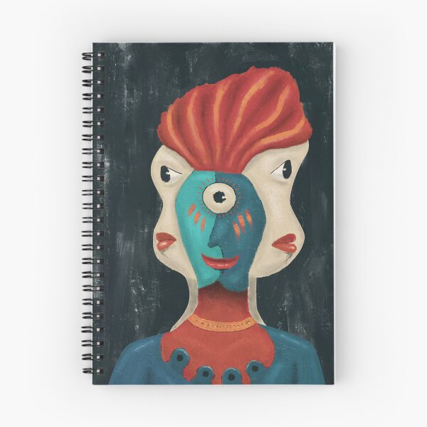 Item preview, Alien No.4 – The Oracle Alien – The One Who Sees Tomorrow | Cubist Acrylic Art designed and sold by aekritdeach.