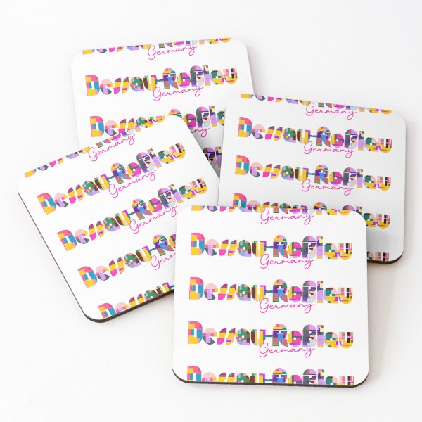 Item preview, Dessau-Roßlau, Germany, Vibrant Abstract City Typography Art designed and sold by Wanderful-roads.