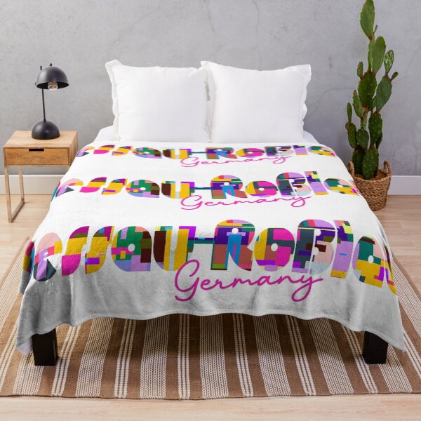 Item preview, Dessau-Roßlau, Germany, Vibrant Abstract City Typography Art designed and sold by Wanderful-roads.