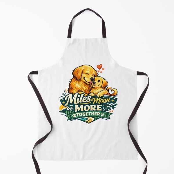 Item preview, Miles Mean More Together Golden Retriever Travel designed and sold by Sahil Randhawa.