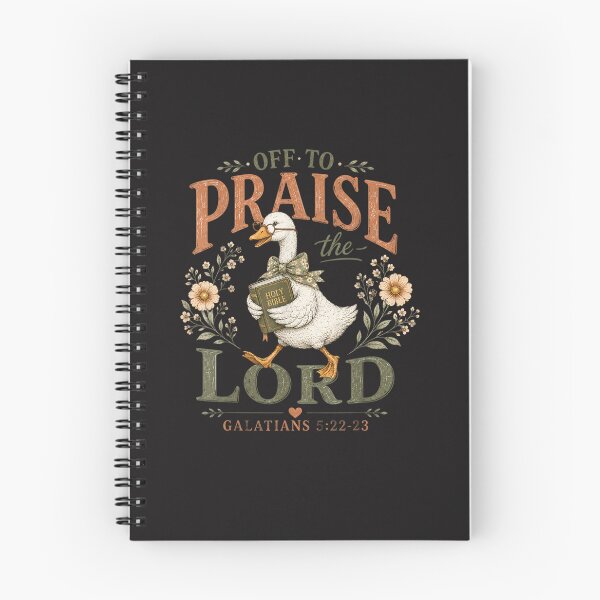 Item preview, Funny Christian Goose Off to Praise the Lord Faith Vintage Design designed and sold by kiralynstration.