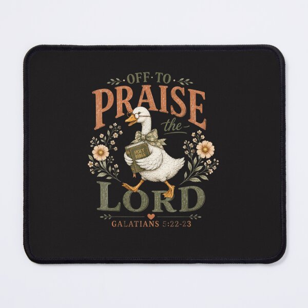 Item preview, Funny Christian Goose Off to Praise the Lord Faith Vintage Design designed and sold by kiralynstration.