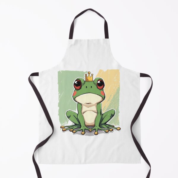 Item preview, Cute Kawaii Frog Prince Sticker | Adorable Cartoon Frog with Crown Illustration designed and sold by dreamz-world.