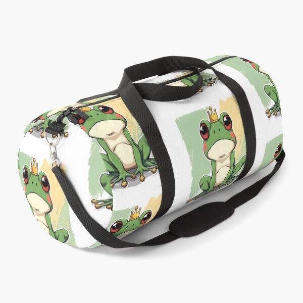 Item preview, Cute Kawaii Frog Prince Sticker | Adorable Cartoon Frog with Crown Illustration designed and sold by dreamz-world.