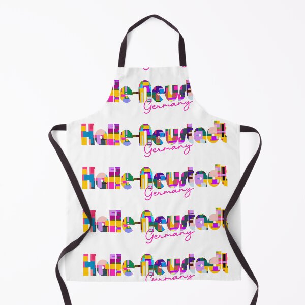 Item preview, Halle-Neustadt, Germany, Vibrant Abstract City Typography Art designed and sold by Wanderful-roads.