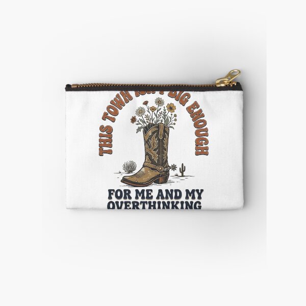 Item preview, Retro Western Overthinking Cowboy Boot Vintage Aesthetic designed and sold by Evolved Ape.