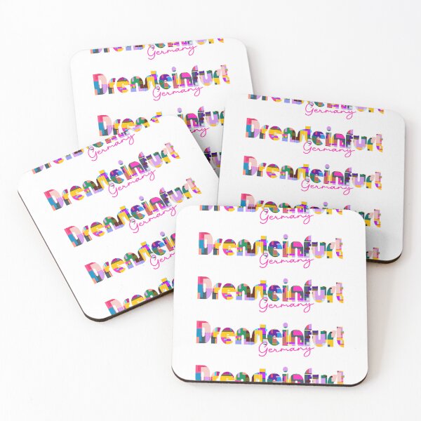 Item preview, Drensteinfurt, Germany, Vibrant Abstract City Typography Art designed and sold by Wanderful-roads.