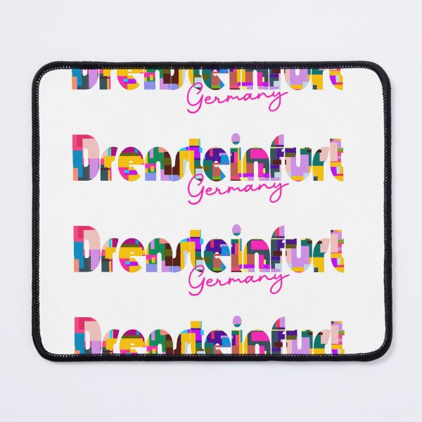 Item preview, Drensteinfurt, Germany, Vibrant Abstract City Typography Art designed and sold by Wanderful-roads.