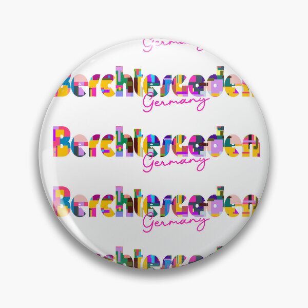 Item preview, Berchtesgaden, Germany, Vibrant Abstract City Typography Art designed and sold by Wanderful-roads.