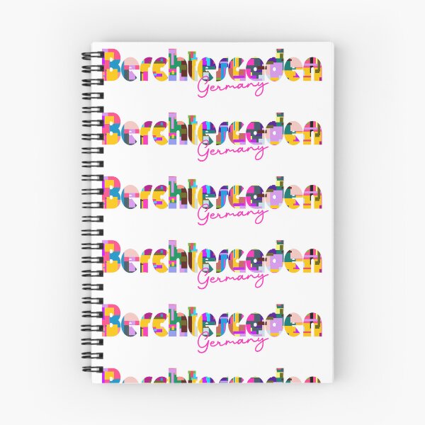 Item preview, Berchtesgaden, Germany, Vibrant Abstract City Typography Art designed and sold by Wanderful-roads.