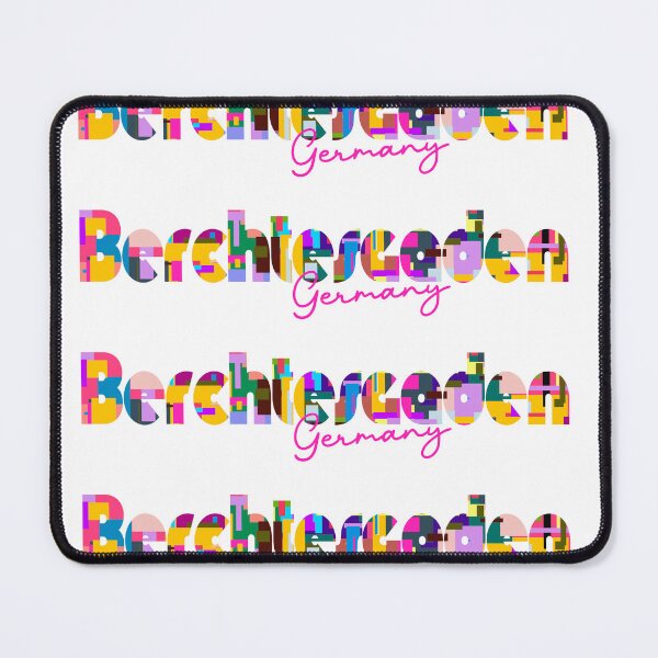 Item preview, Berchtesgaden, Germany, Vibrant Abstract City Typography Art designed and sold by Wanderful-roads.
