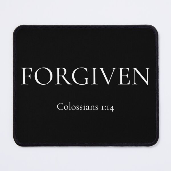 Item preview, Forgiven | Colossians 1:14 | Minimalist Christian Bible Verse Typography by All43 designed and sold by All43.