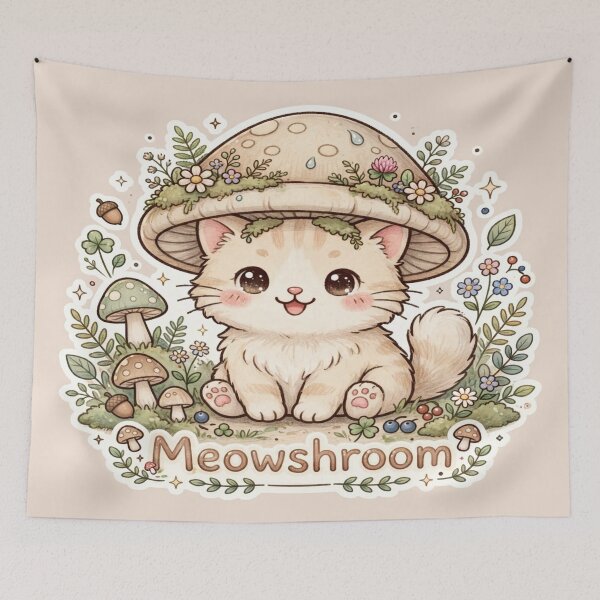 Item preview, Meowshroom Cat designed and sold by HAYA6395.