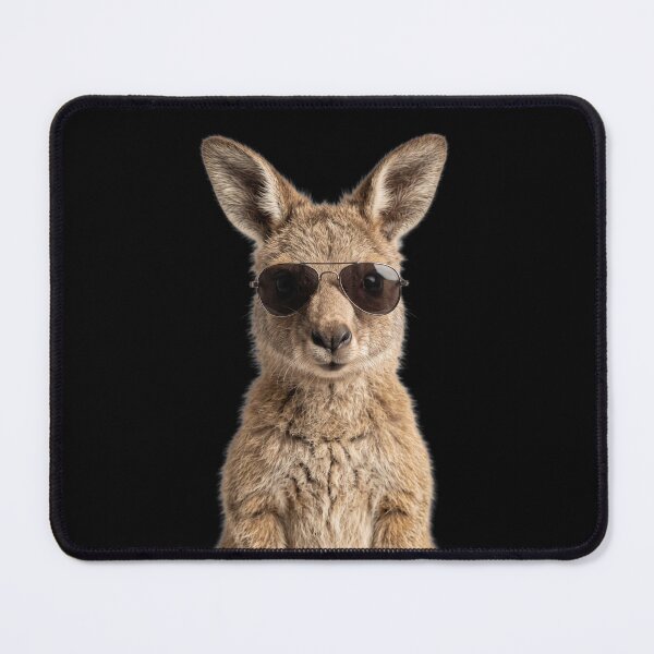 Item preview, Cute Baby Kangaroo Animal Wearing Sunglasses Funny designed and sold by RareLavender.