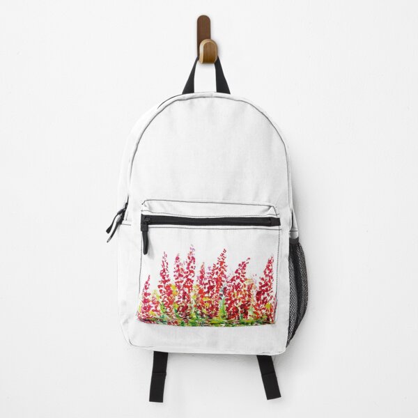Item preview, Vibrant Watercolor Wildflower Meadow Red Floral Botanical Art designed and sold by Little Bloom Studio.
