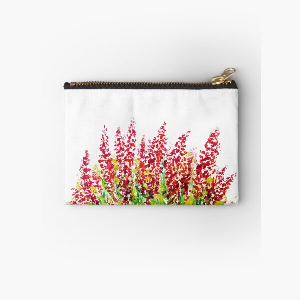 Item preview, Vibrant Watercolor Wildflower Meadow Red Floral Botanical Art designed and sold by Little Bloom Studio.