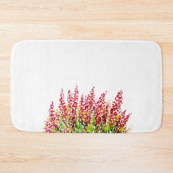 Item preview, Vibrant Watercolor Wildflower Meadow Red Floral Botanical Art designed and sold by Little Bloom Studio.
