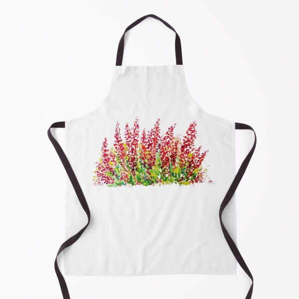 Item preview, Vibrant Watercolor Wildflower Meadow Red Floral Botanical Art designed and sold by Little Bloom Studio.