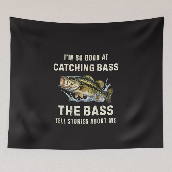 Item preview, Funny Bass Fishing I'm So Good Catching Bass Angler Vintage Design designed and sold by kiralynstration.