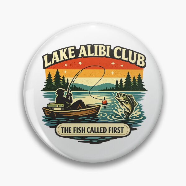 Item preview, Lake Alibi Club Funny Fishing designed and sold by Concrete Coffee Studio.