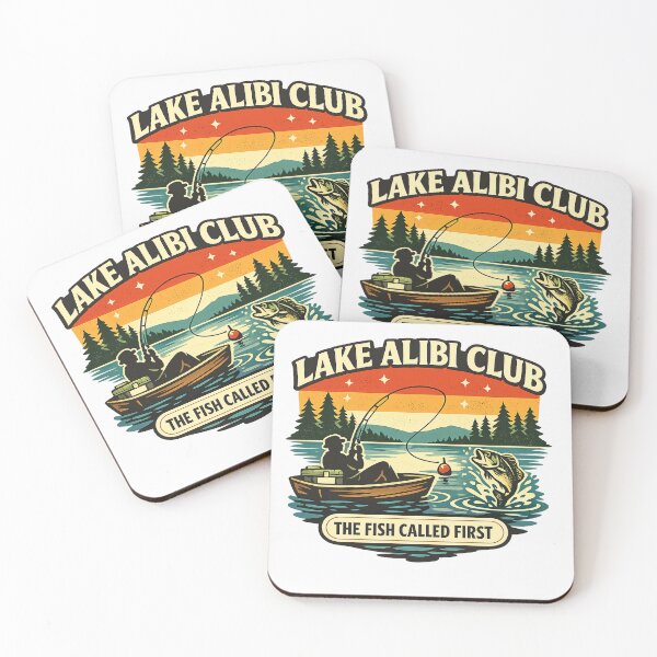 Item preview, Lake Alibi Club Funny Fishing designed and sold by Concrete Coffee Studio.