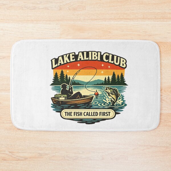 Item preview, Lake Alibi Club Funny Fishing designed and sold by Concrete Coffee Studio.