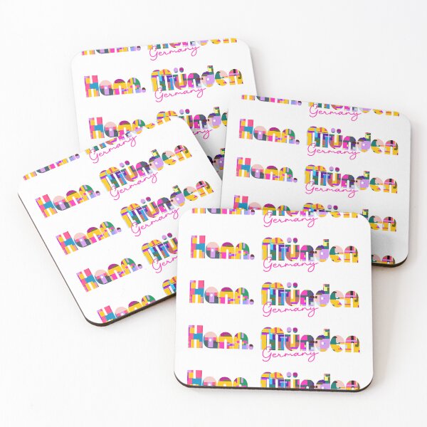 Item preview, Hann. Münden, Germany, Vibrant Abstract City Typography Art designed and sold by Wanderful-roads.