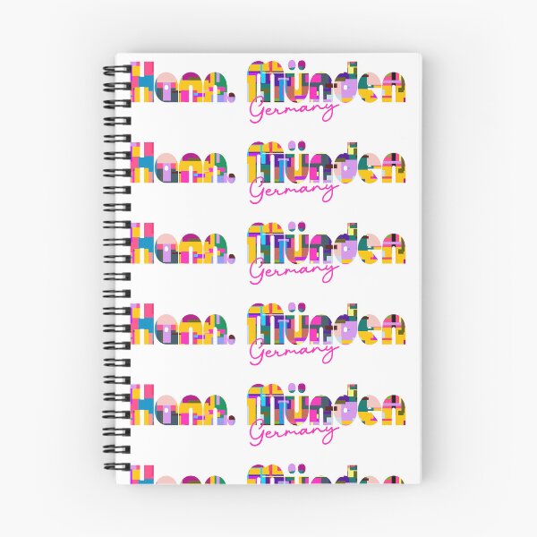 Item preview, Hann. Münden, Germany, Vibrant Abstract City Typography Art designed and sold by Wanderful-roads.
