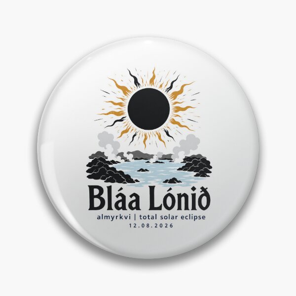 Item preview, Iceland Total Solar Eclipse 2026 Blue Lagoon Art designed and sold by Beyond Destinations.