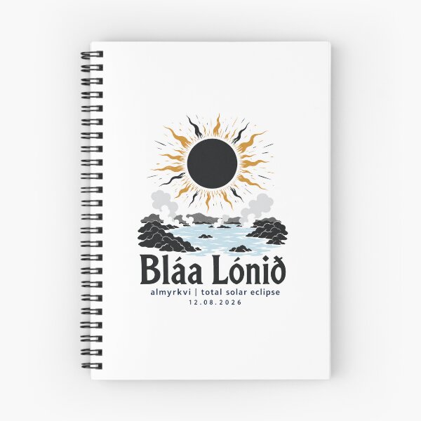 Item preview, Iceland Total Solar Eclipse 2026 Blue Lagoon Art designed and sold by Beyond Destinations.