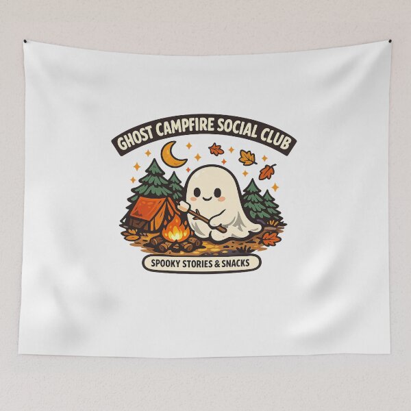 Item preview, Ghost Campfire Social Club designed and sold by Concrete Coffee Studio.