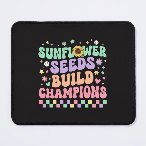 Item preview, Groovy Sunflower Seeds Build Champions Funny Baseball Fan Design designed and sold by kiralynstration.