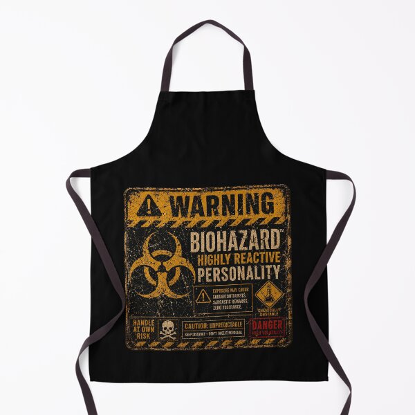 Item preview, SIGNS - Warning Biohazard Highly Reactive Personality designed and sold by MetusArt.